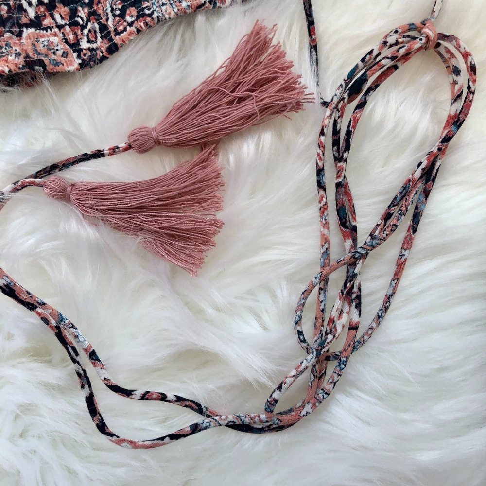 Olivaceous Boho Off The Shoulder Crop Top | Size S - Picture 8 of 10